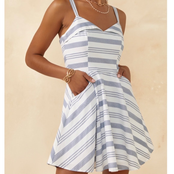 Striped mini dress - Picture 1 of 1